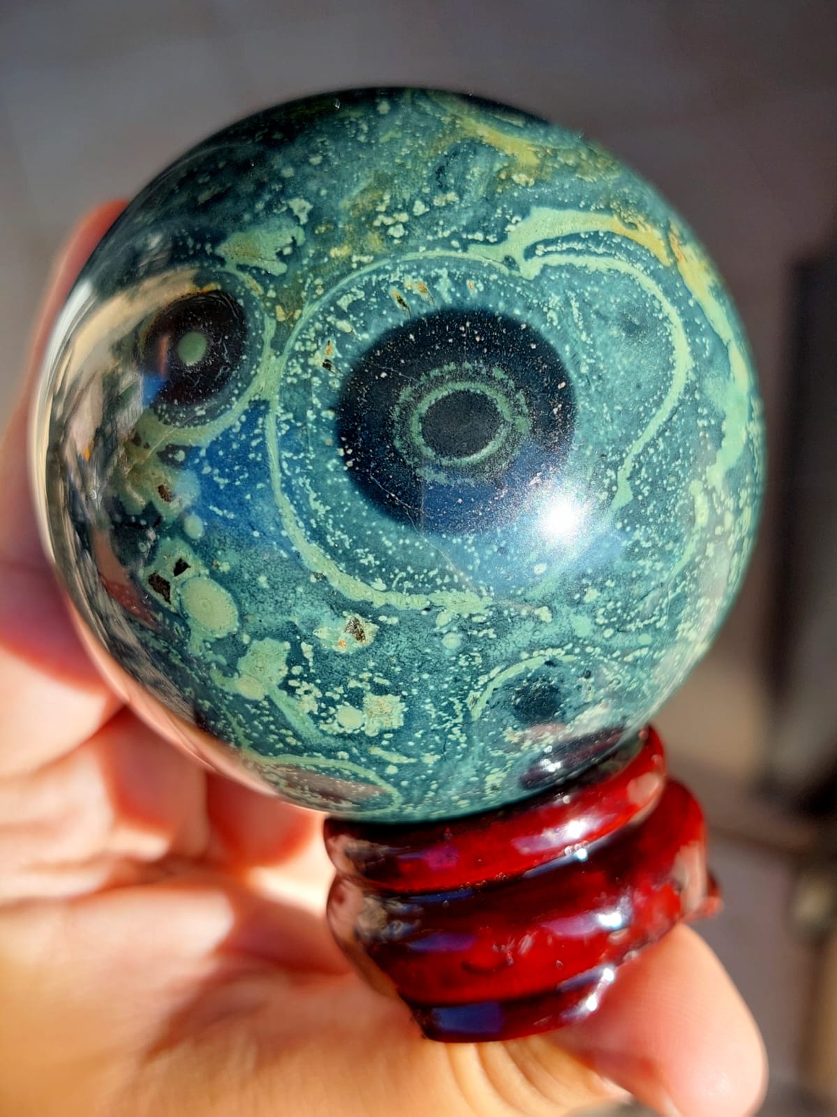 Diaspro Kambaba sfera - 7,1 cm