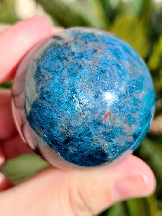 Sfera Apatite blu - 4,7 cm