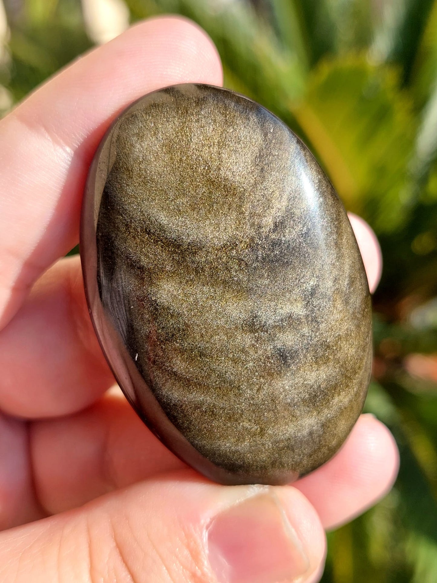 Ossidiana Dorata palmstone - 1 Pz
