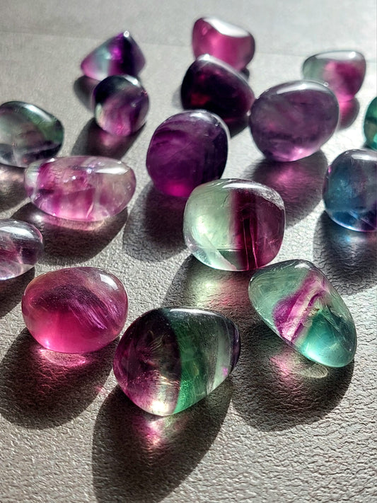 Fluorite Rainbow burattata - Formato S - 1 Pz