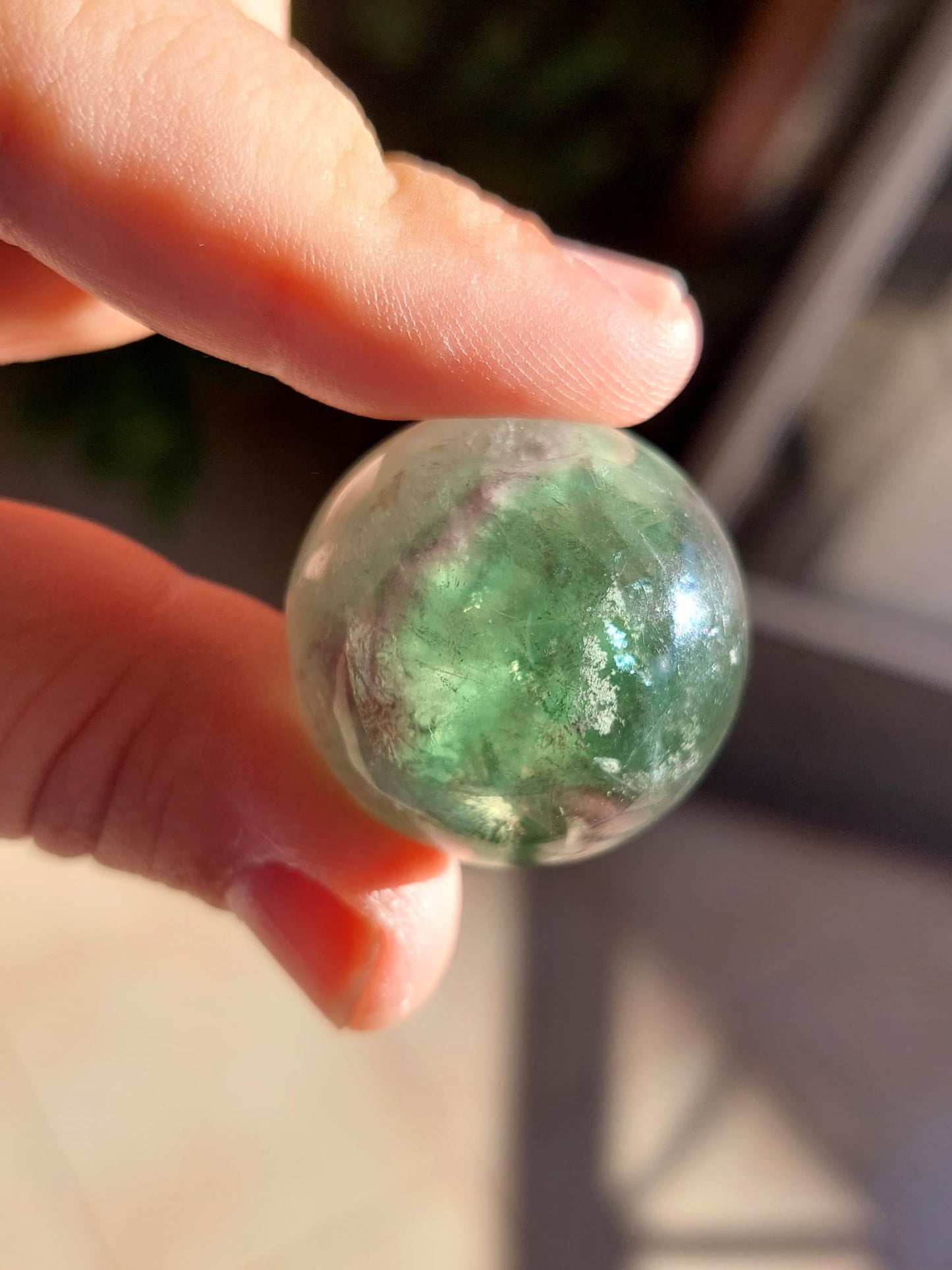 Fluorite mini sfera - 2,8 cm - 1 Pz