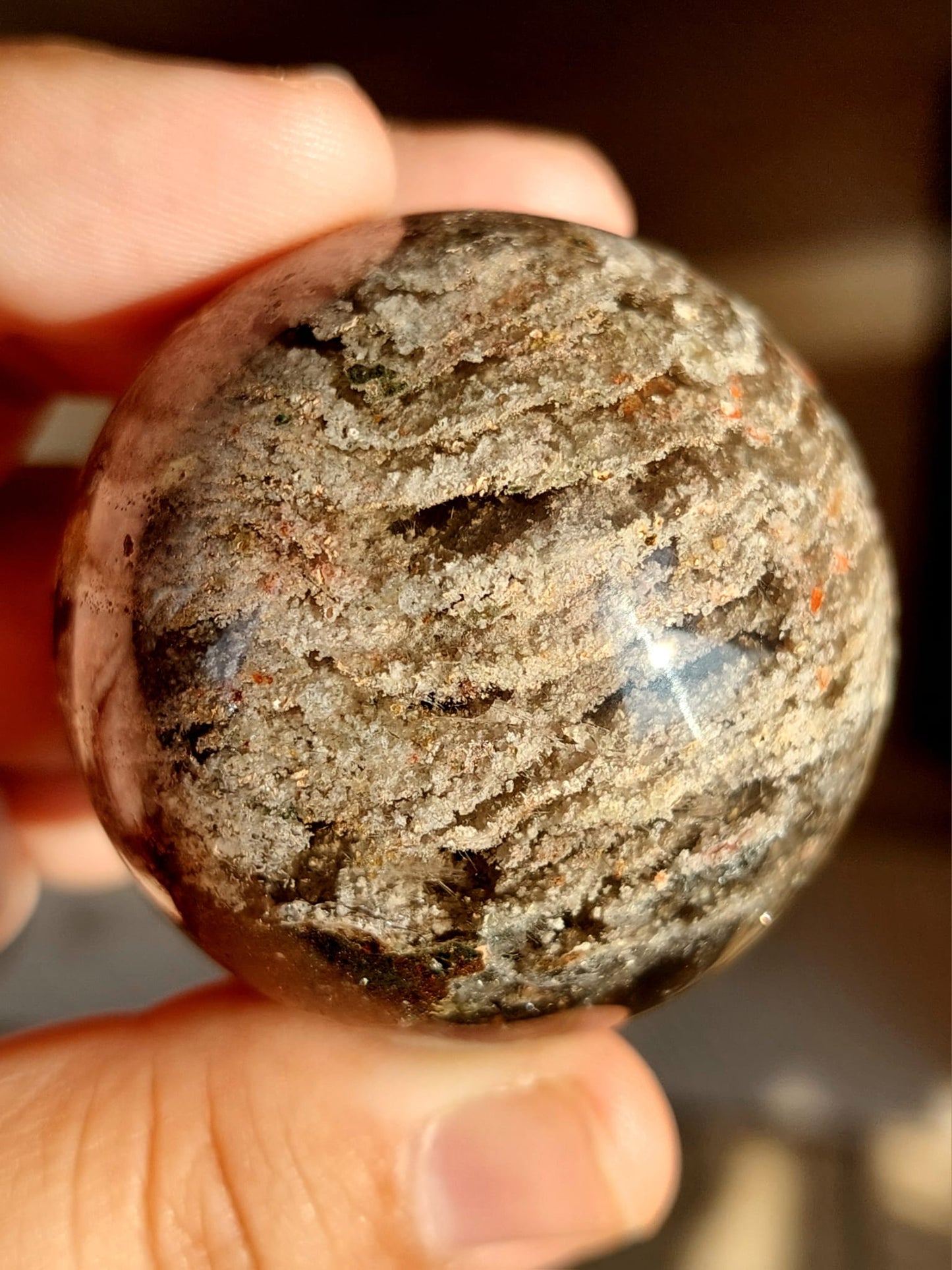 Lodolite 'Mille Strati' sfera - 4,7 cm