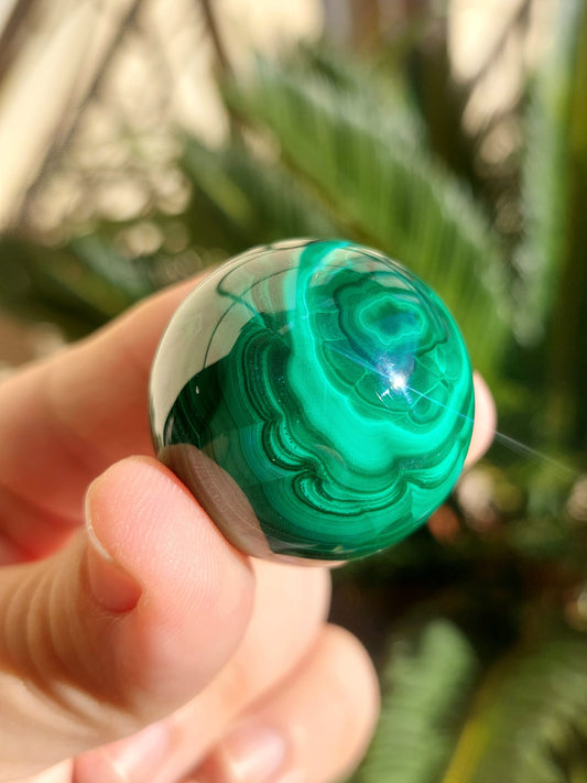 Malachite mini sfera - 3,4 cm
