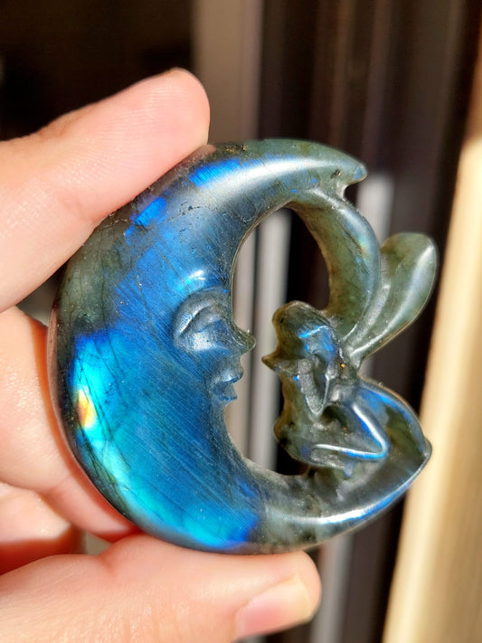 Labradorite Moon&Fairy - 5,6 cm