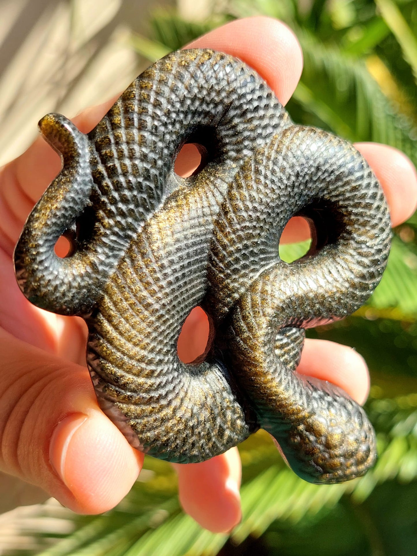 Ossidiana Dorata serpente - 8,7 cm