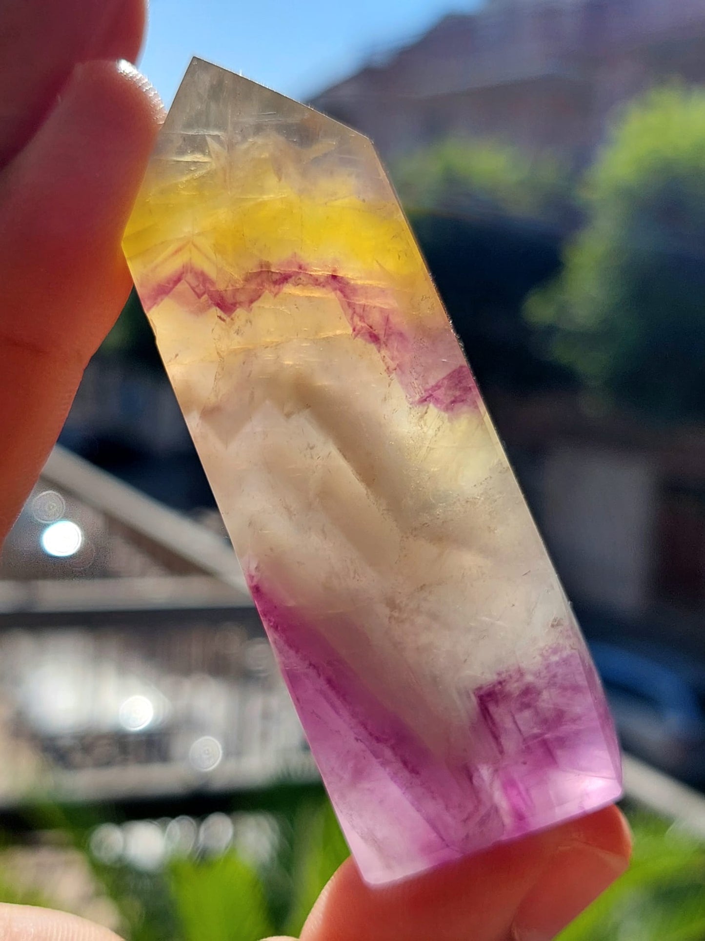 Mini torre in Fluorite