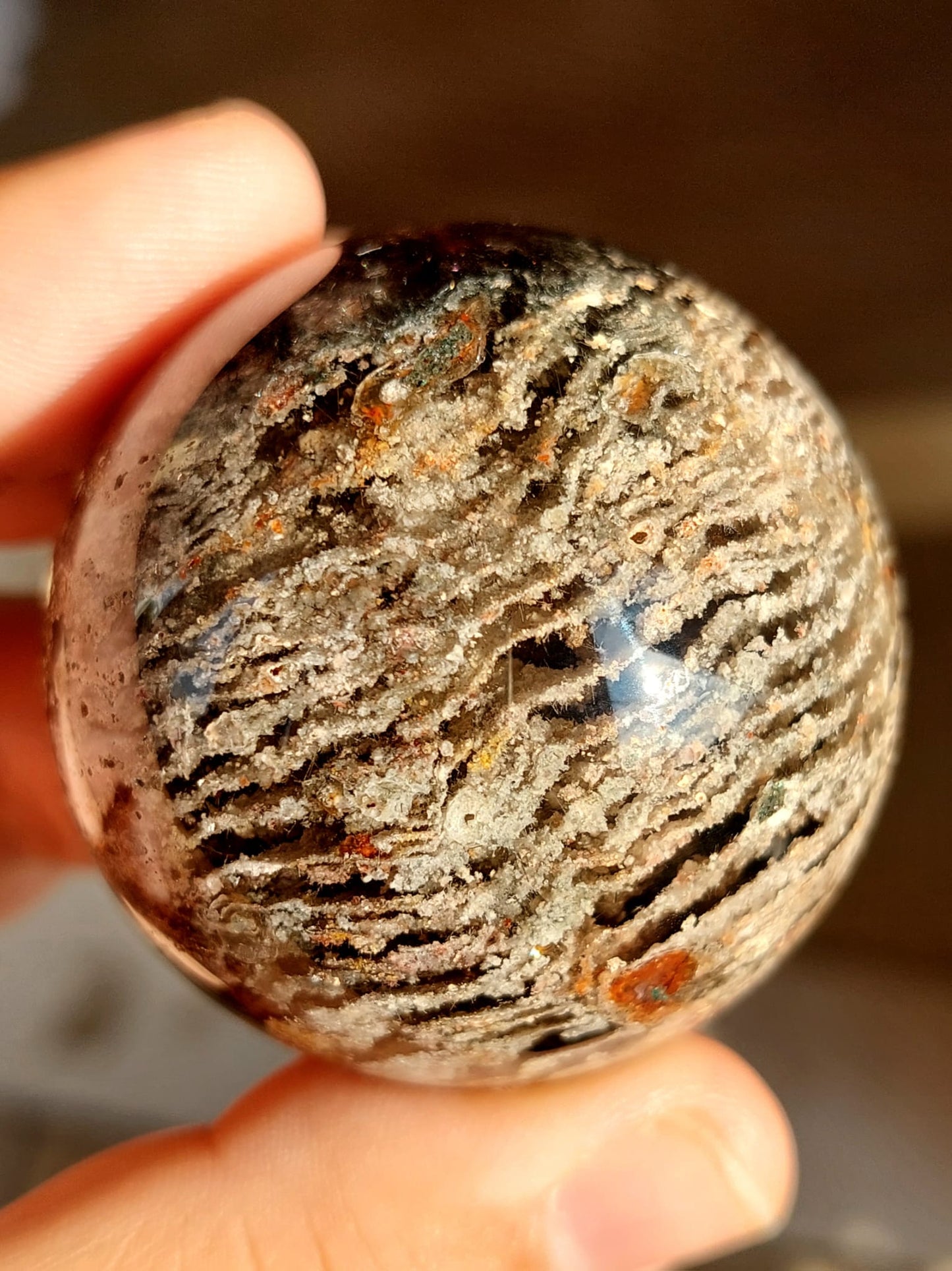 Lodolite 'Mille Strati' sfera - 4,7 cm