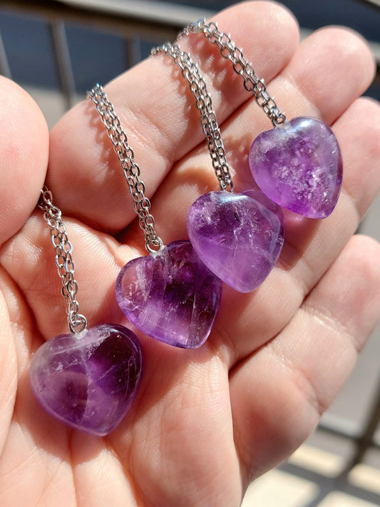 Collana con Cuoricino di Ametista