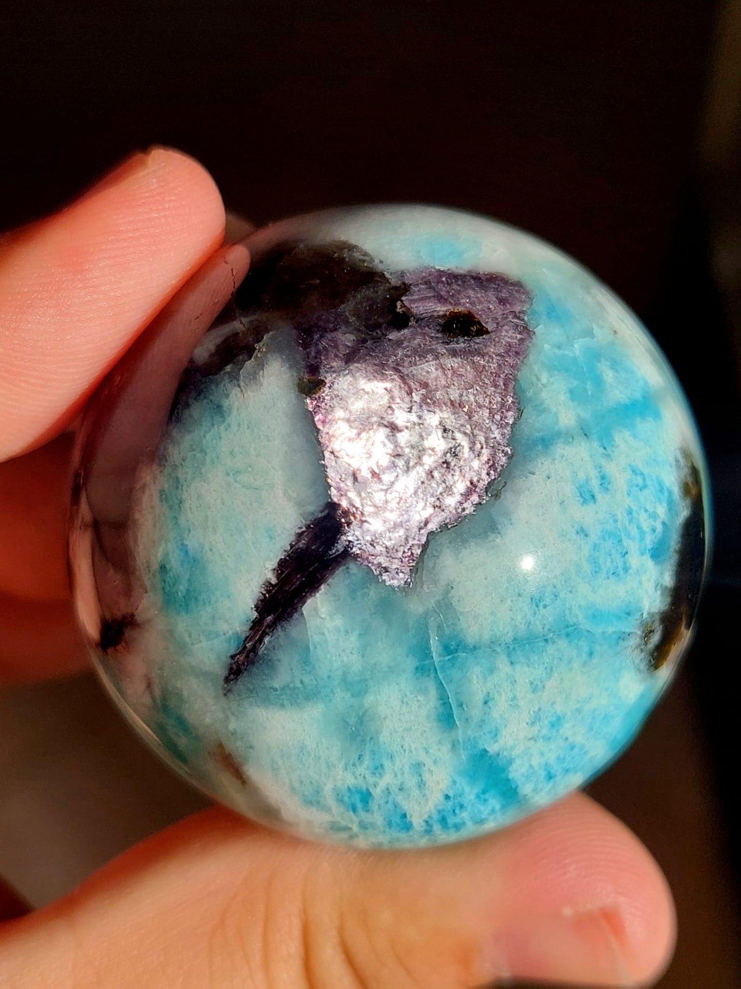 Amazzonite sfera - 4,8 cm