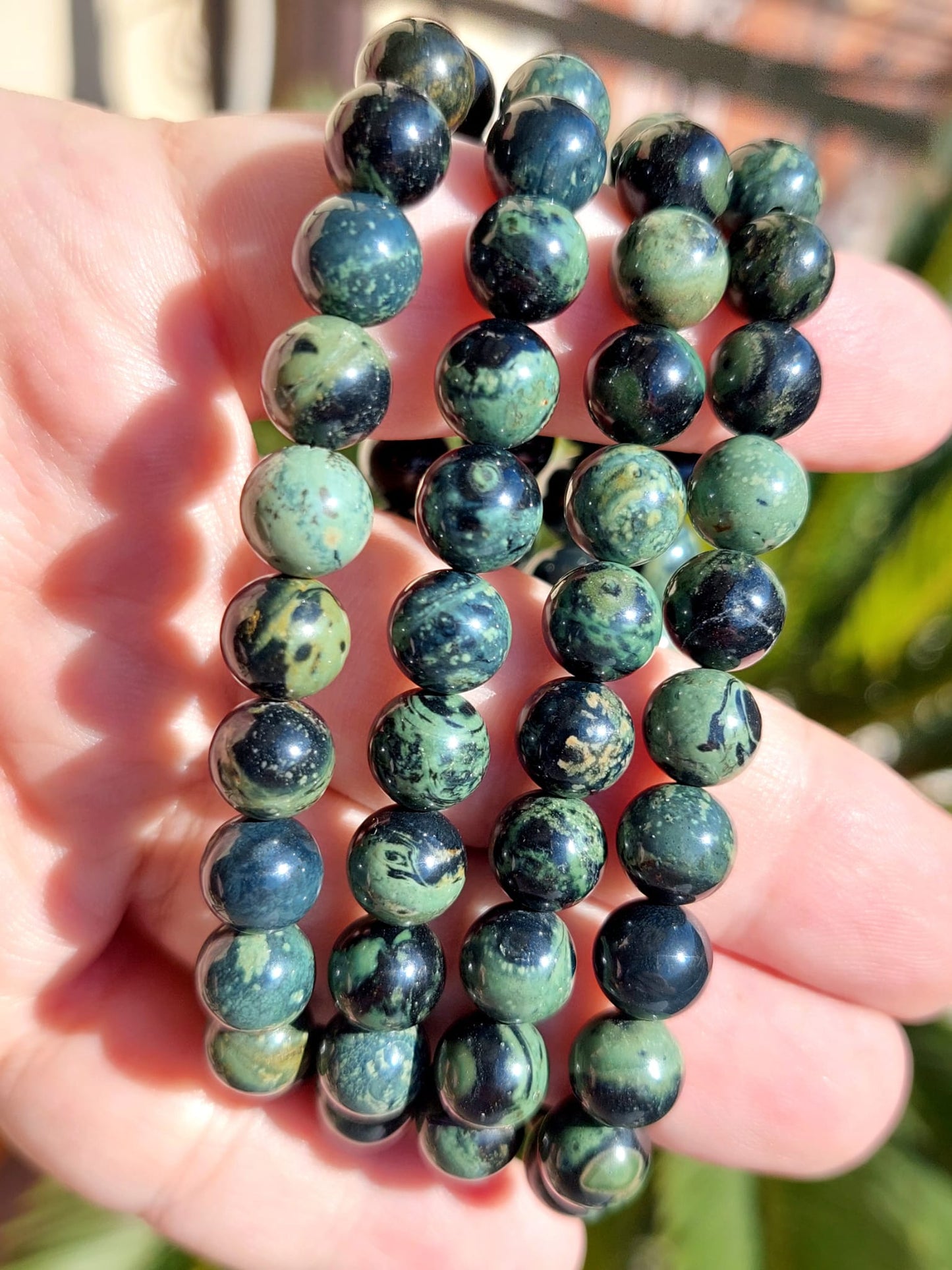 Bracciale perle Diaspro Kambaba - 1 Pz