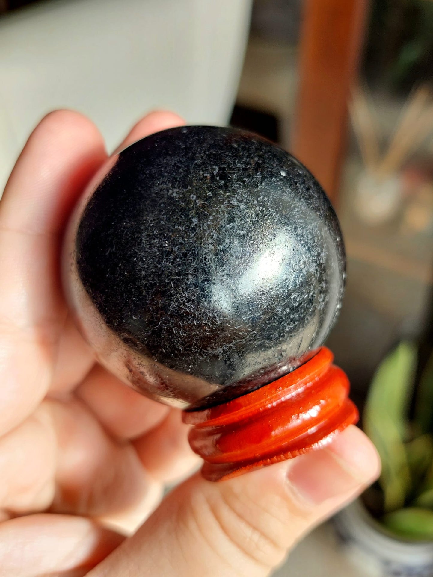Tormalina nera sfera - 4,9 cm