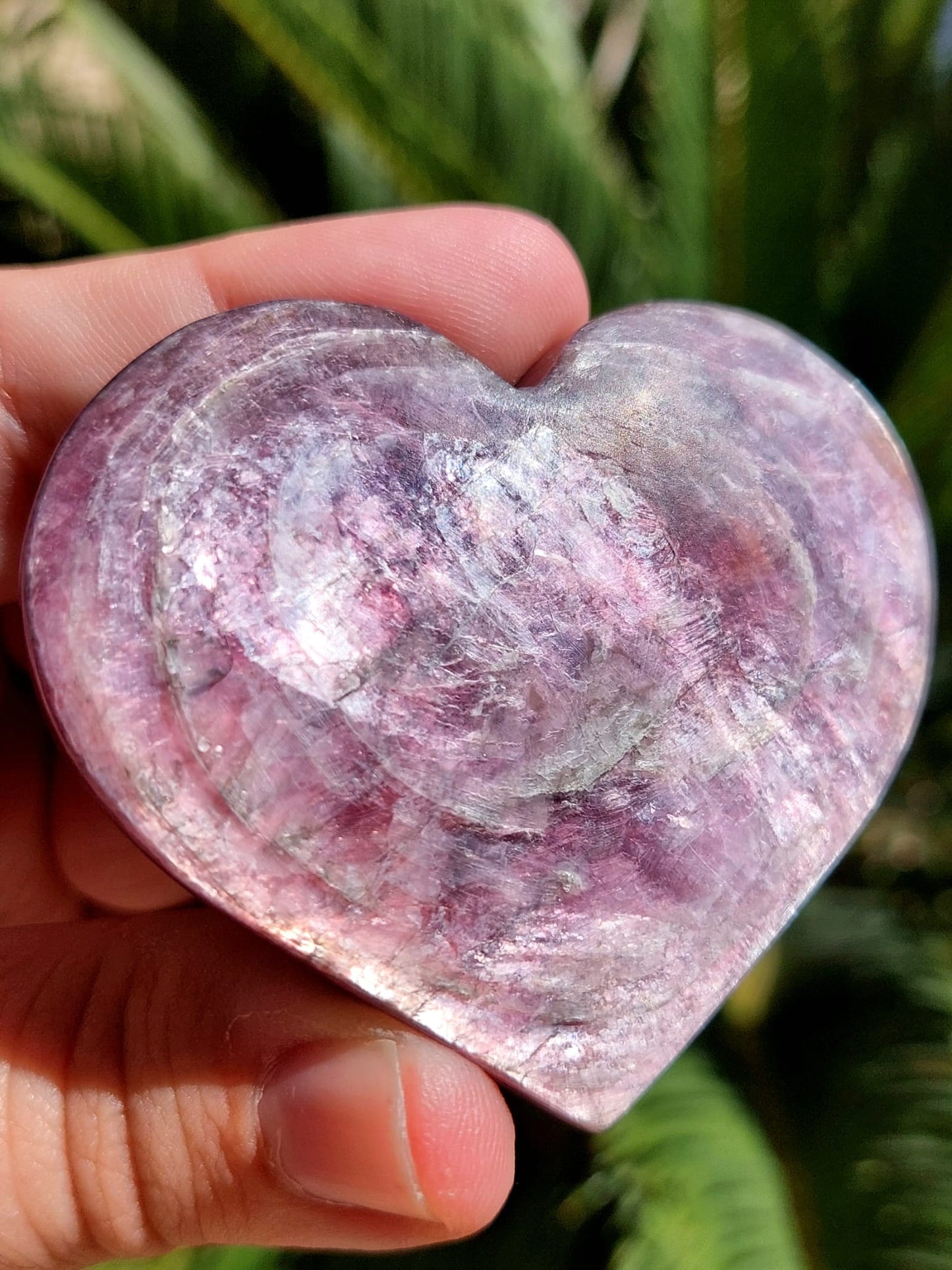 Lepidolite/Mica Cuore - 6,5 cm