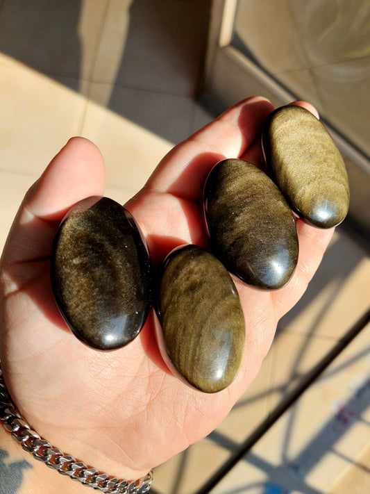 Ossidiana Dorata palmstone - 1 Pz