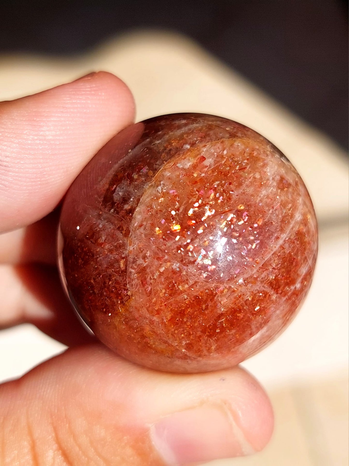 Pietra del Sole mini sfera - 3,2 cm