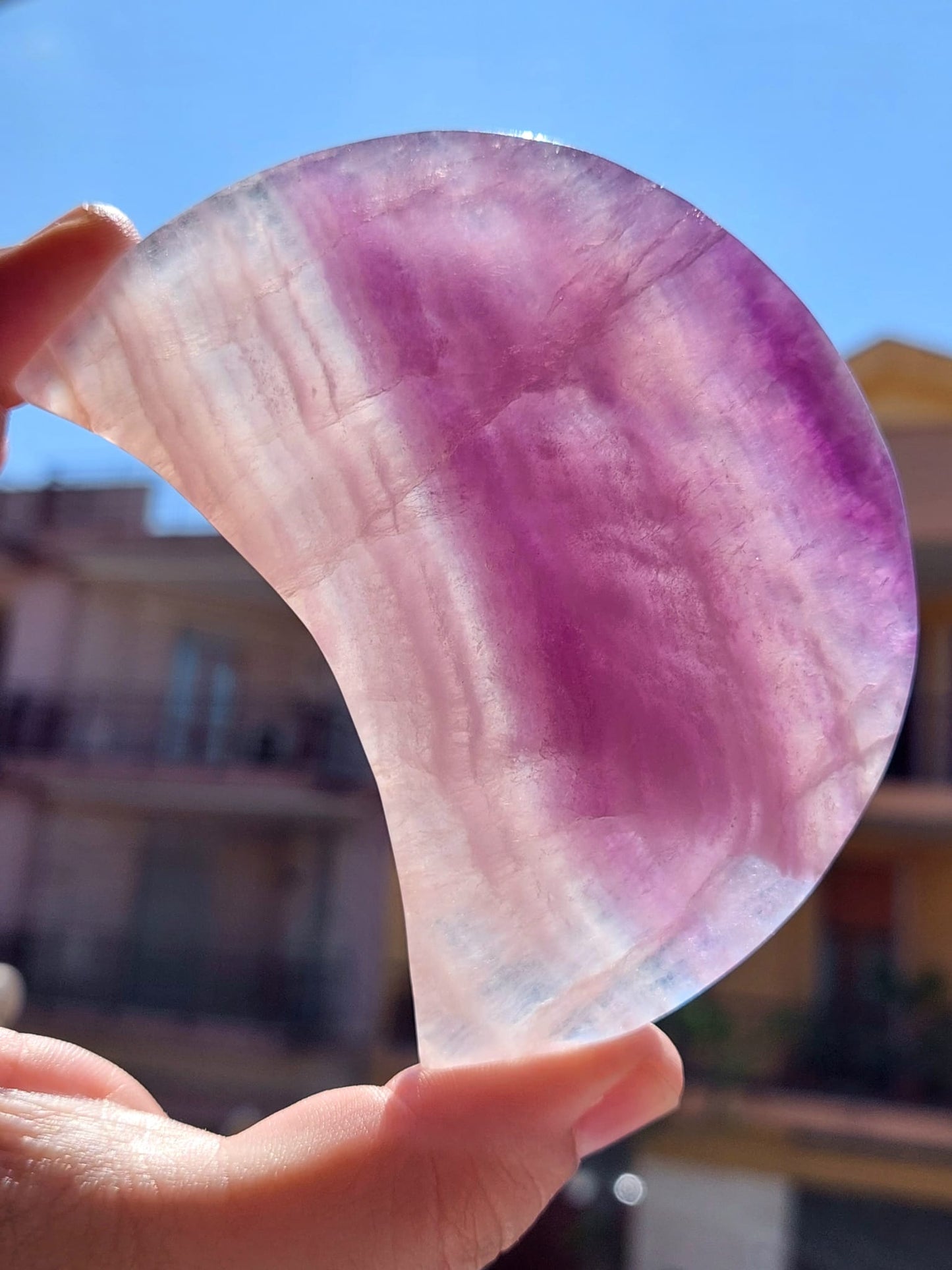 Fluorite Luna - 9,7 cm (IMPERFETTO)