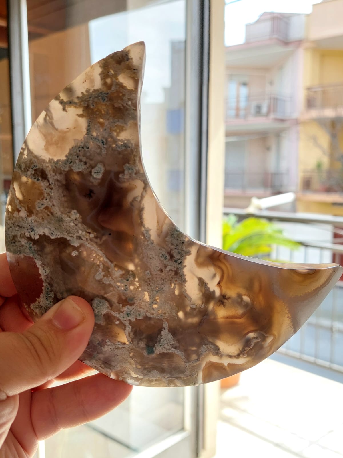 Agata Muschiata Luna - 14 cm