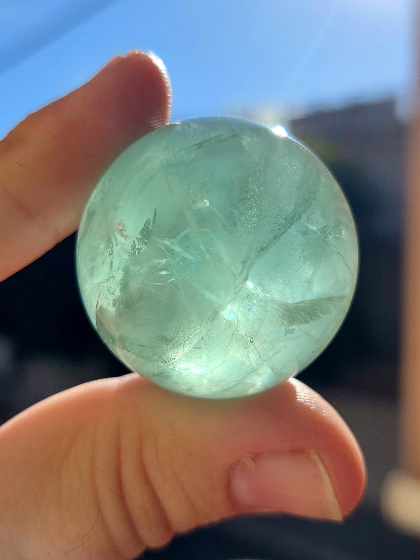 Fluorite mini sfera - 3,3 cm