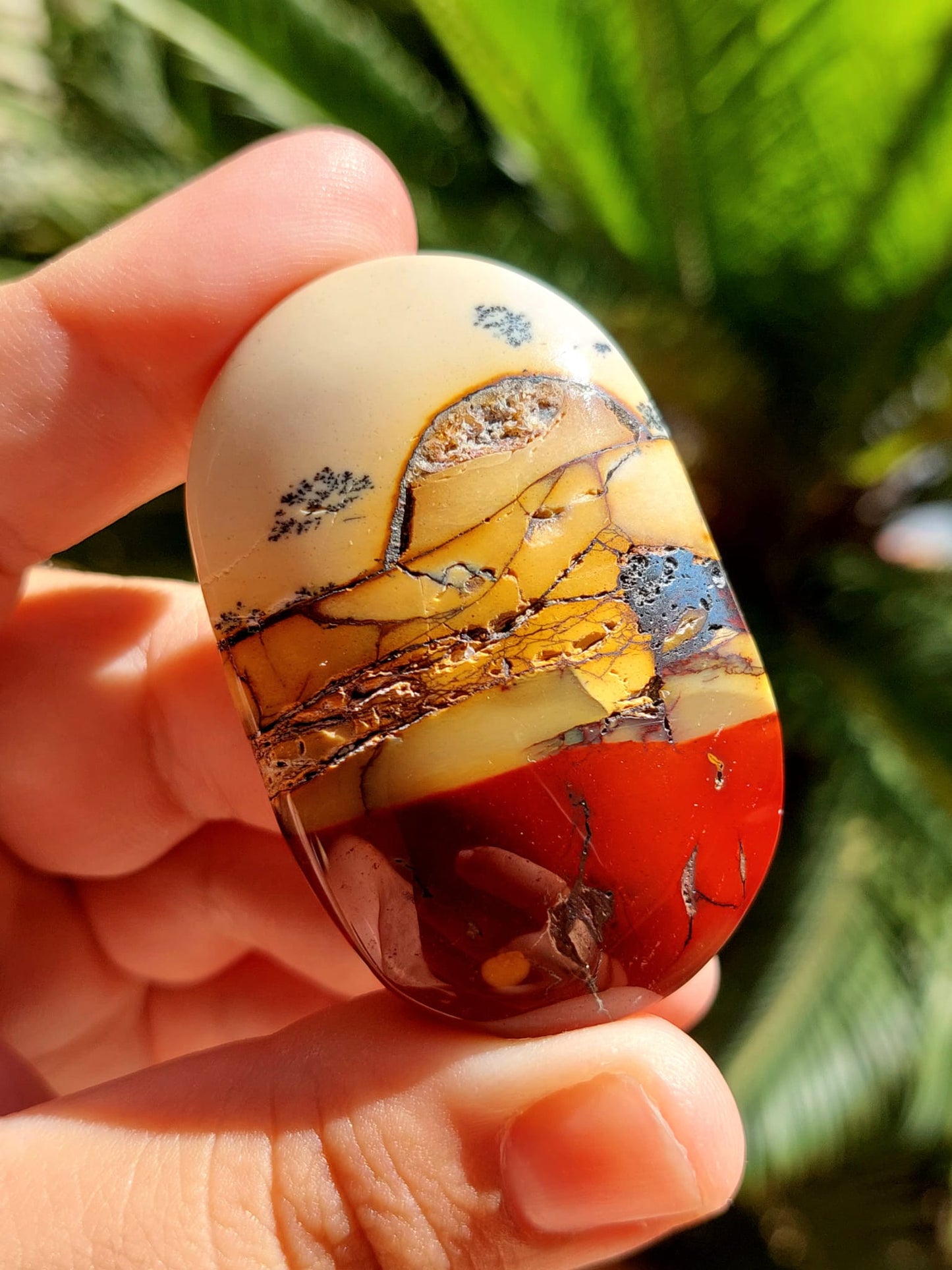 Mookaite palmstone - 1 Pz