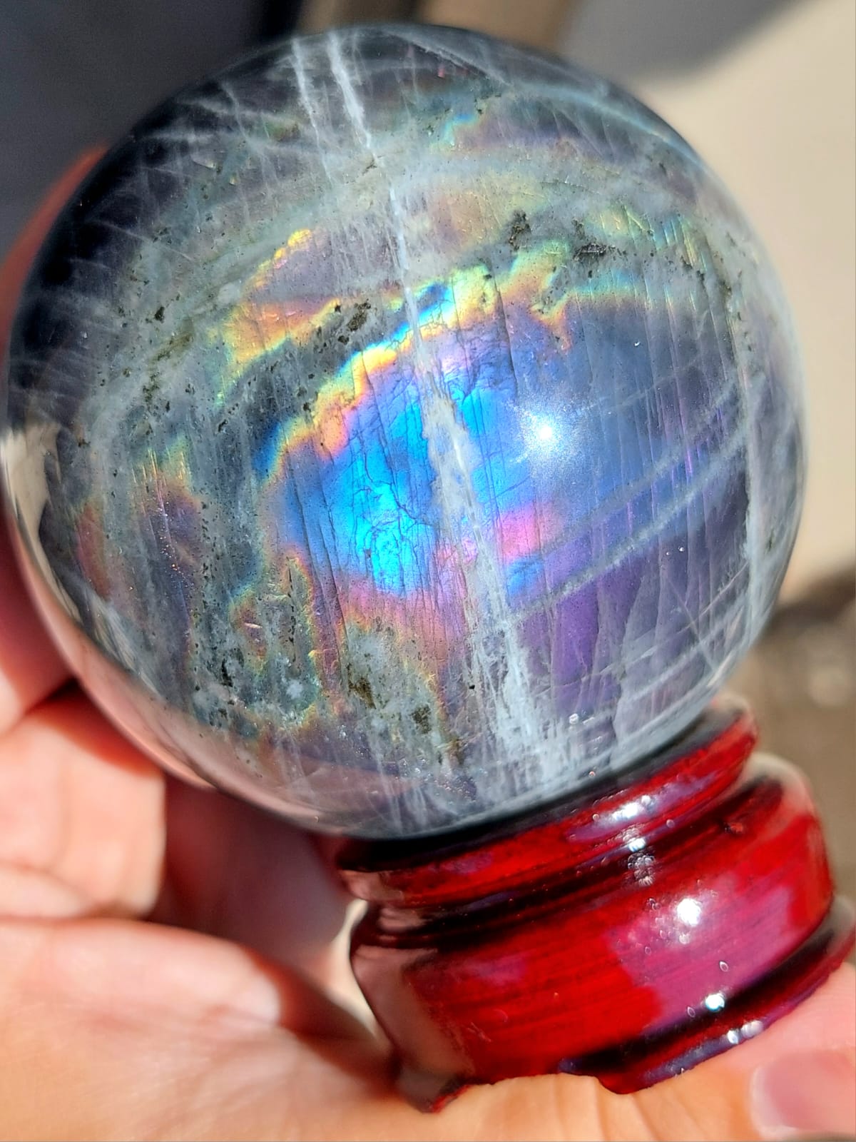 Labradorite sfera - 7,3 cm
