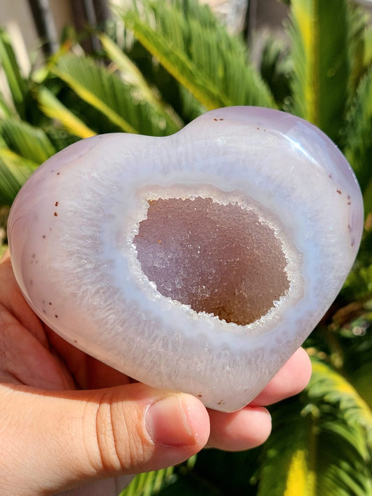 Agata Drusy cuore - 10,4 cm