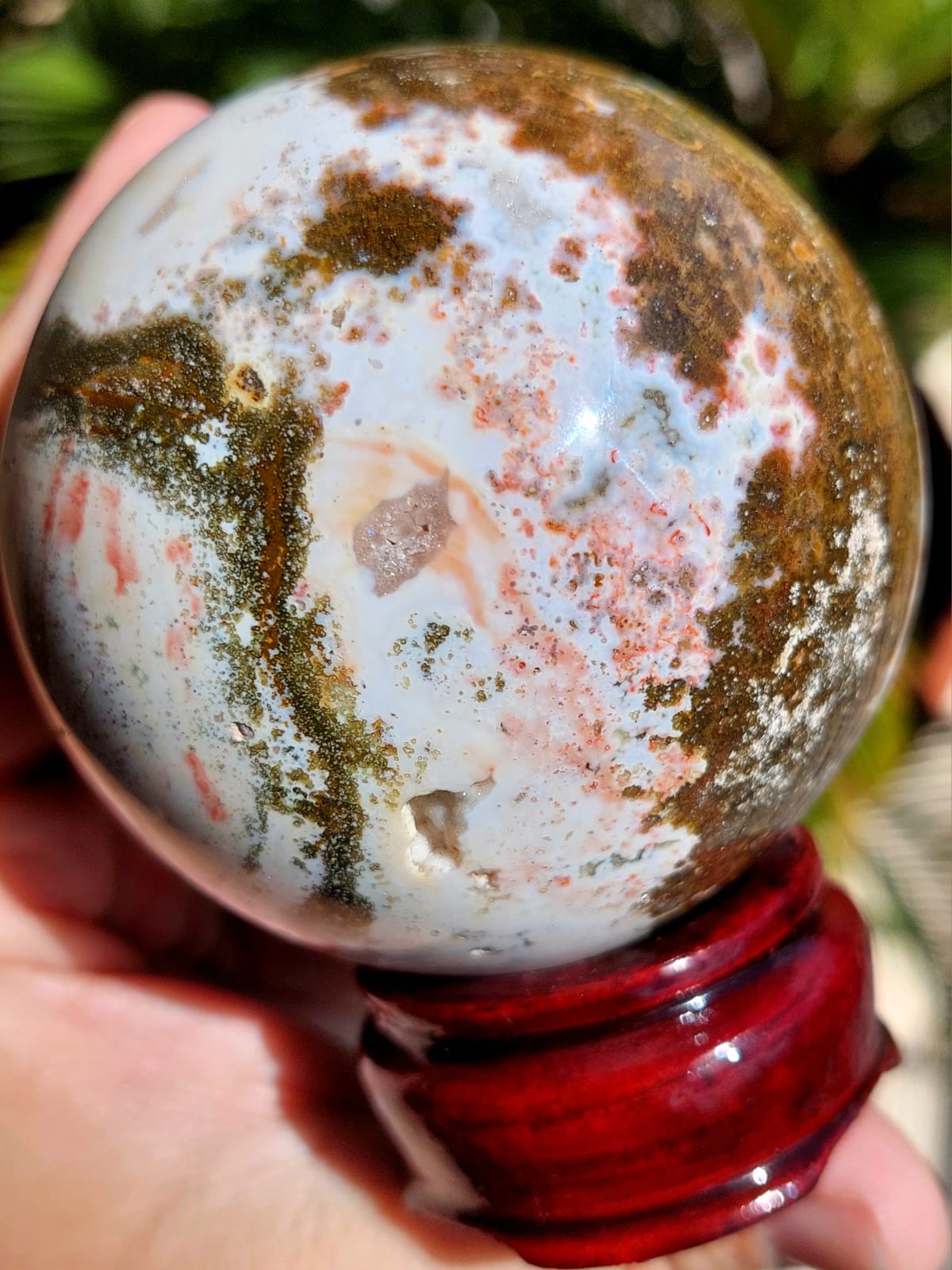 Diaspro Oceano sfera - 7,4 cm