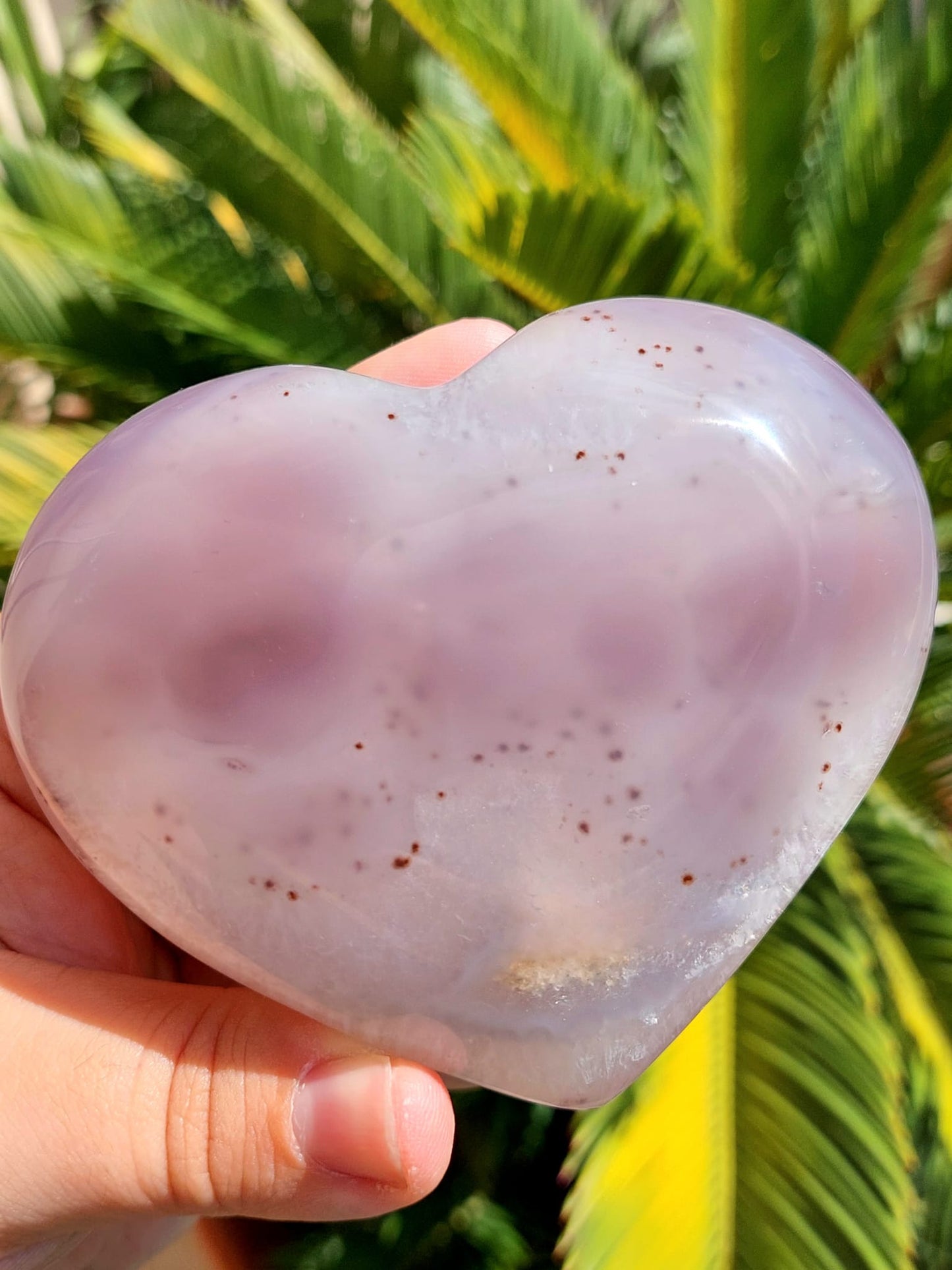 Agata Drusy cuore - 10,4 cm