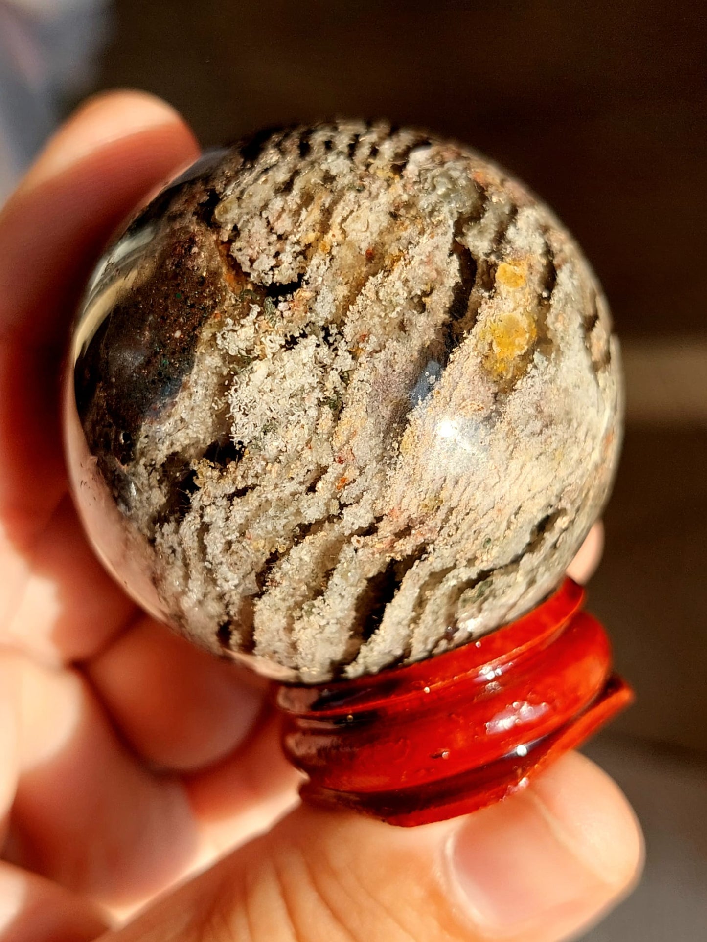 Lodolite 'Mille Strati' sfera - 4,7 cm