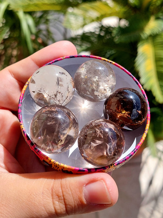 Quarzo Fumè mini sfera - 2,3 cm - 1 Pz