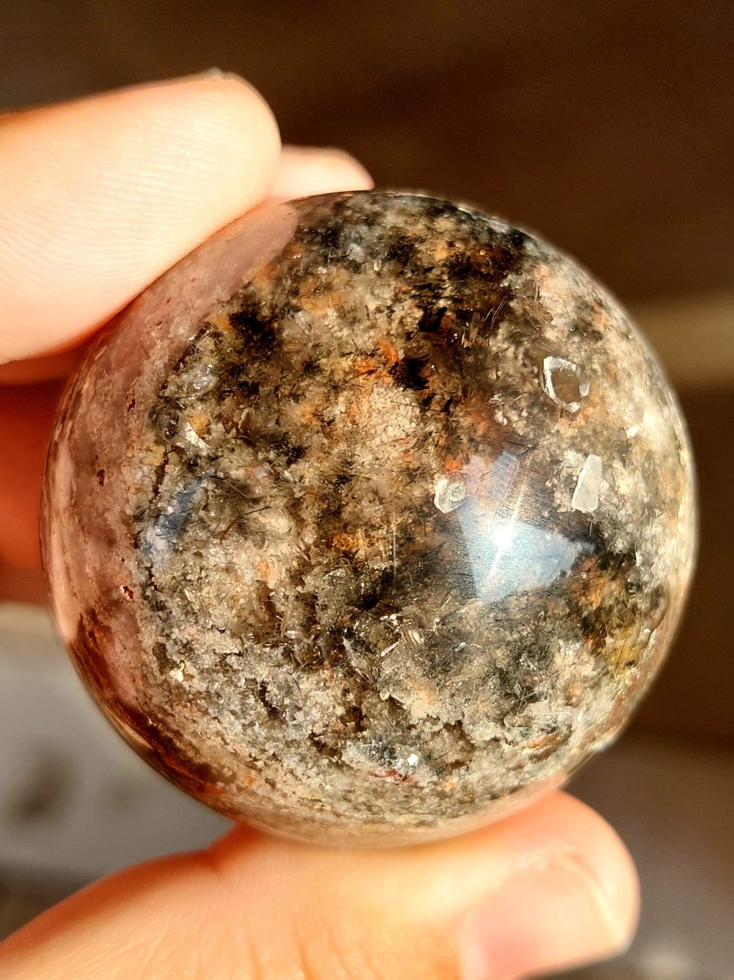 Lodolite 'Mille Strati' sfera - 4,7 cm