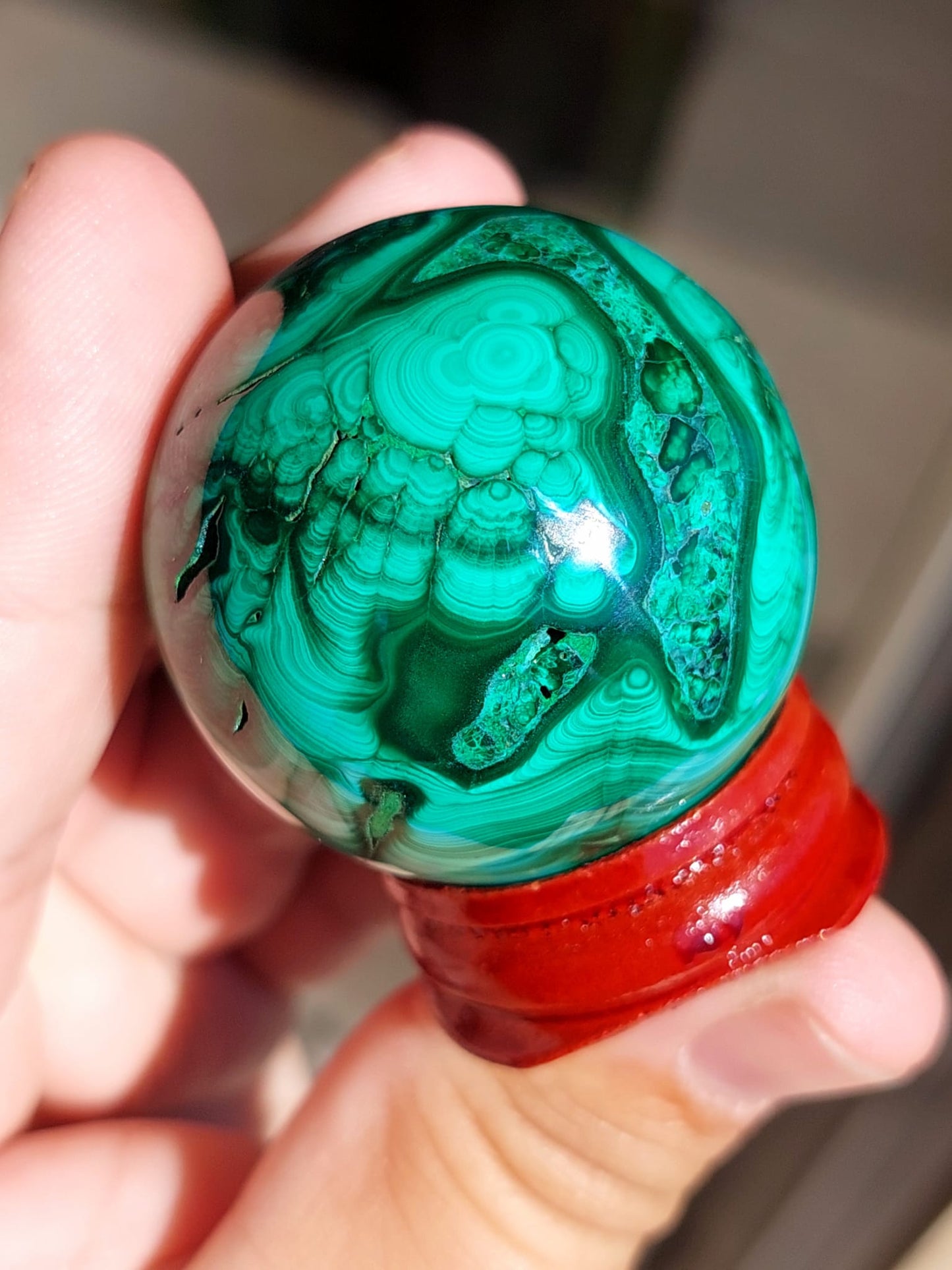 Malachite mini sfera - 3,8 cm