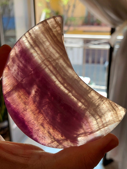 Fluorite Luna - 9,7 cm (IMPERFETTO)