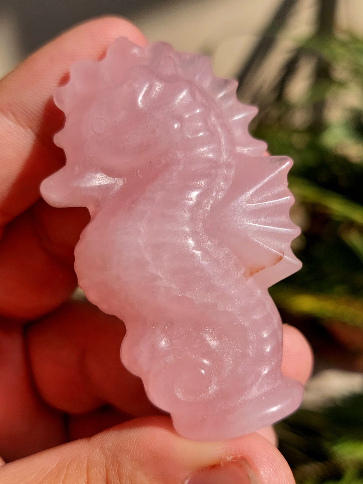 Quarzo Rosa cavalluccio marino - 6,1 cm