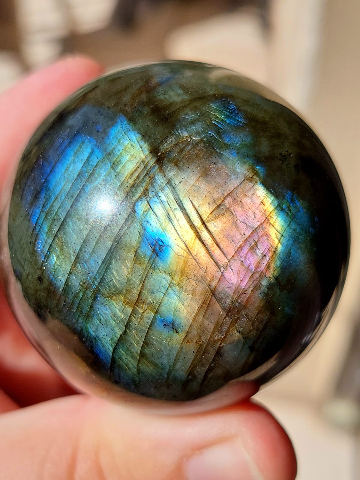 Labradorite sfera - 5 cm