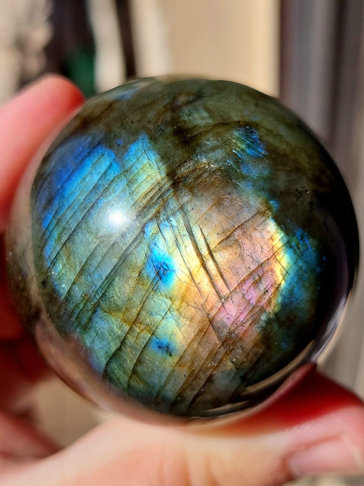 Labradorite sfera - 5 cm
