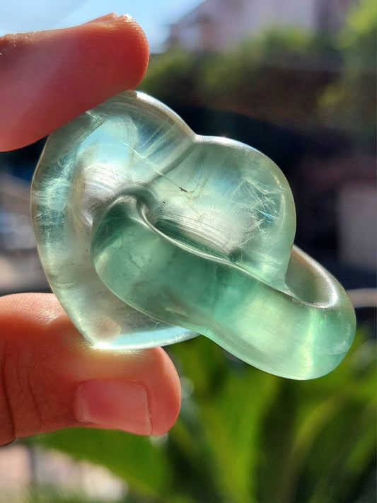 Fluorite cuori intrecciati - 4,8 cm