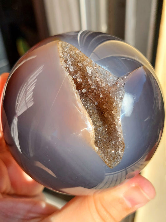 Agata Drusy sfera - 7,7 cm