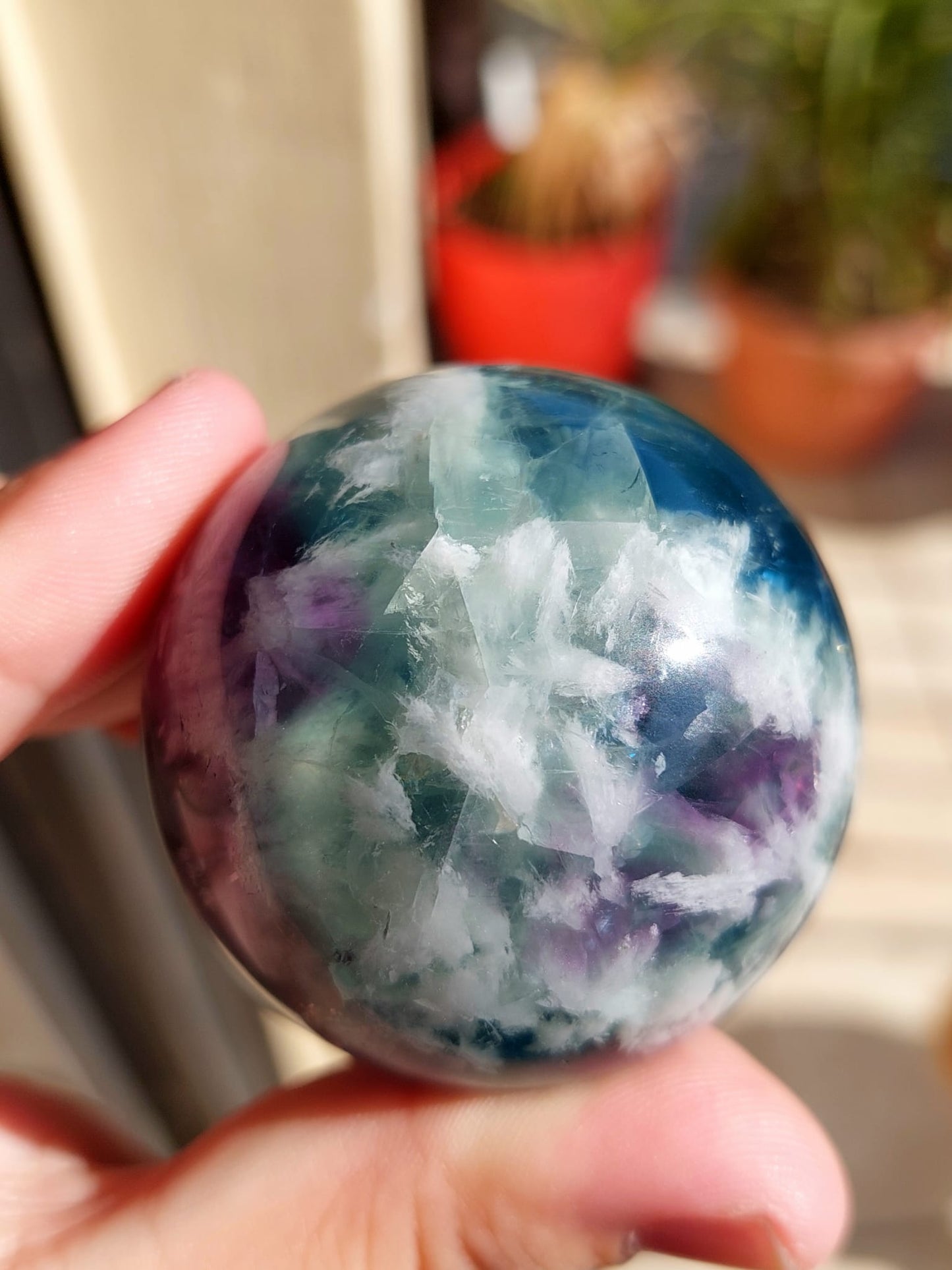Fluorite sfera - 5 cm