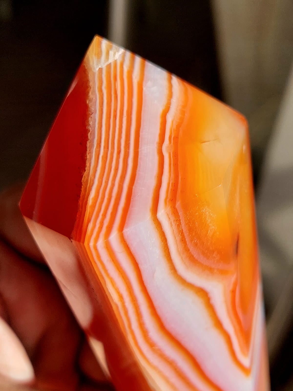 Corniola Sardonyx Bacchetta - 20 cm