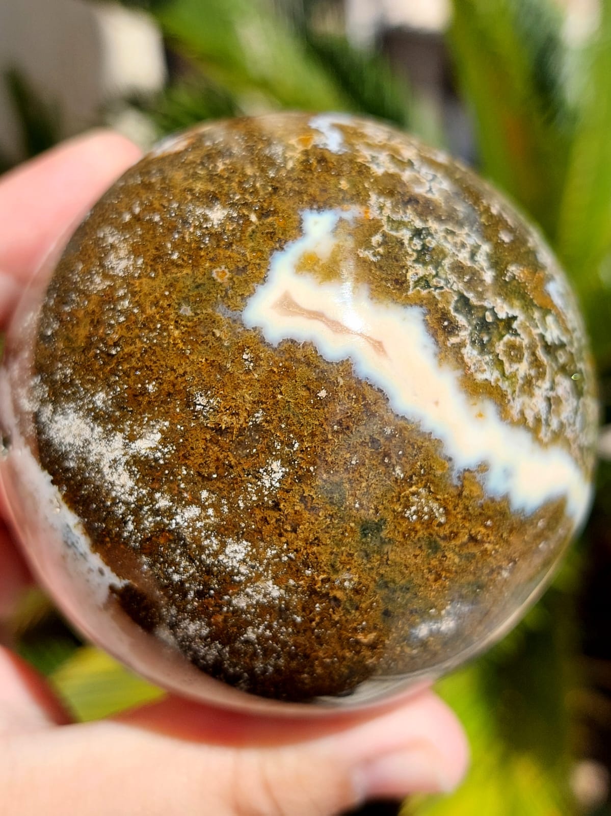 Diaspro Oceano sfera - 7,4 cm