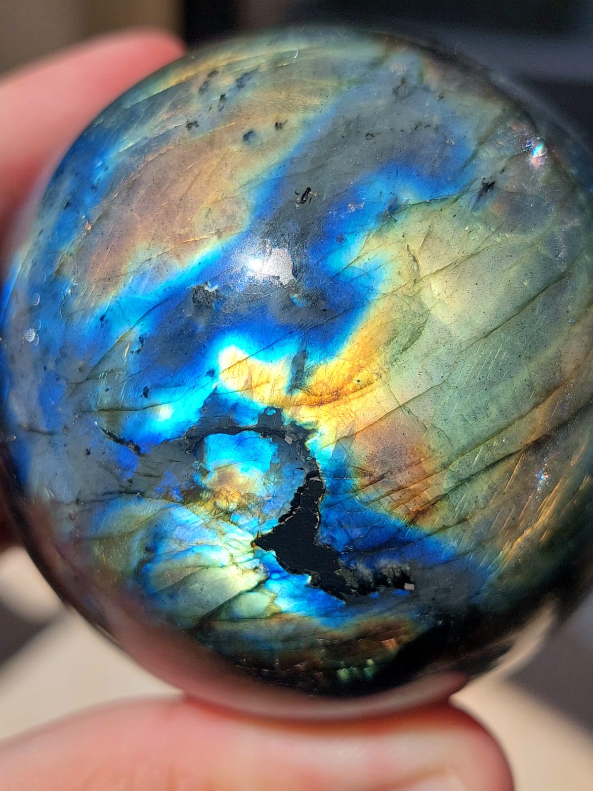 Labradorite sfera - 6,2 cm