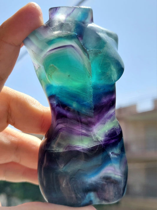 Fluorite Rainbow body - 10,3 cm