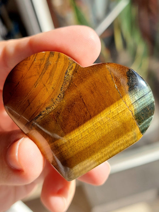 Occhio di Tigre cuore - 5,8 cm