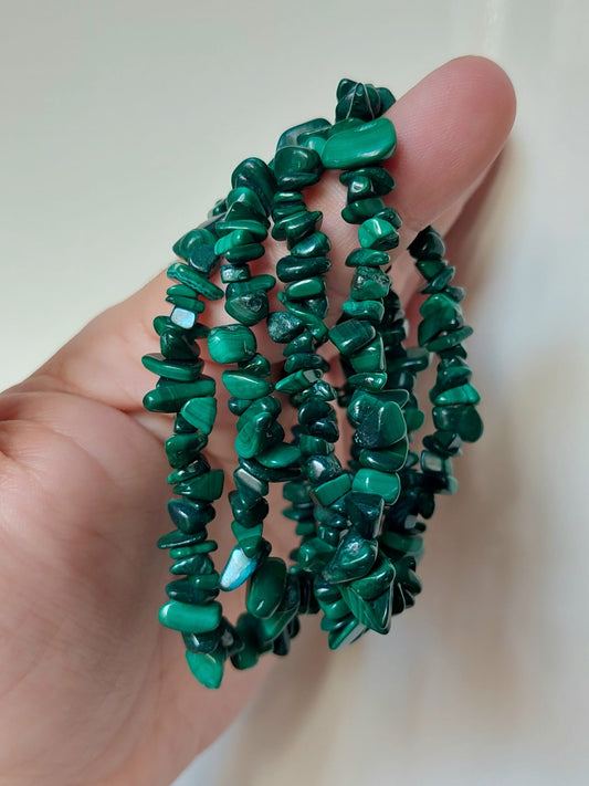 Bracciale chips Malachite - 1 Pz