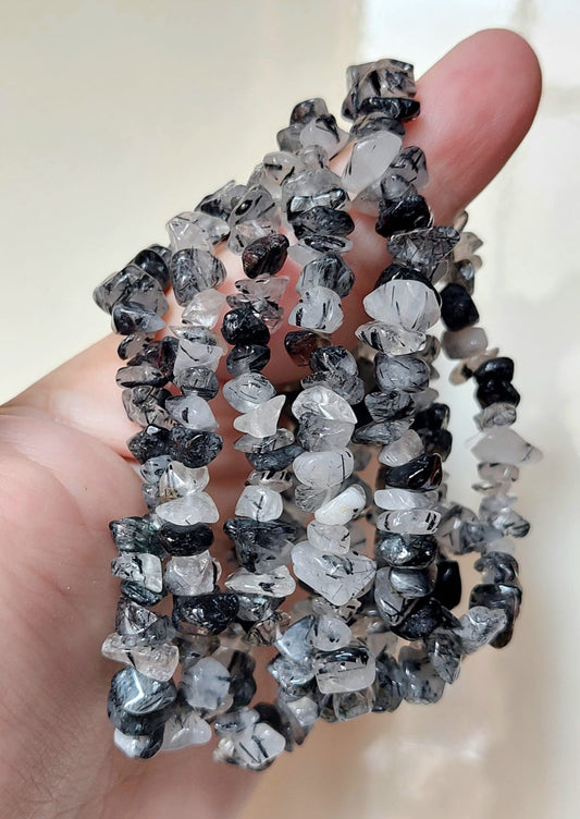 Bracciale chips Quarzo Tormalinato - 1 Pz
