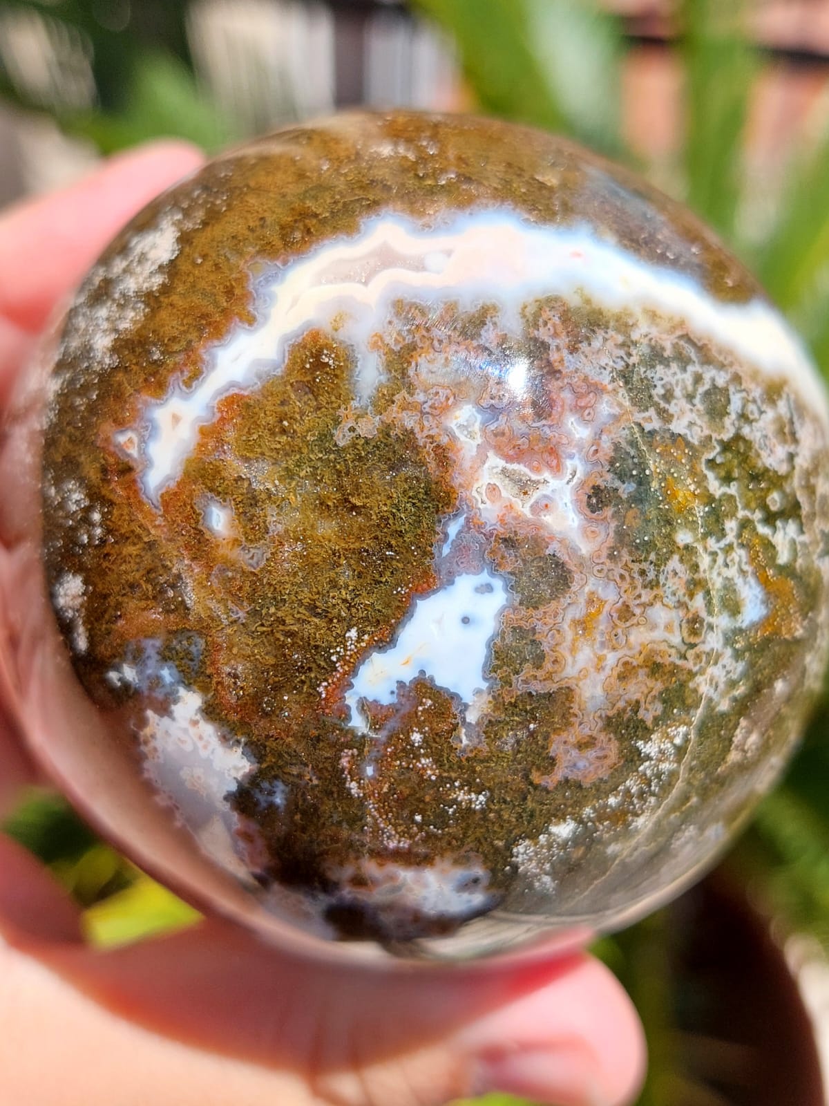 Diaspro Oceano sfera - 7,4 cm
