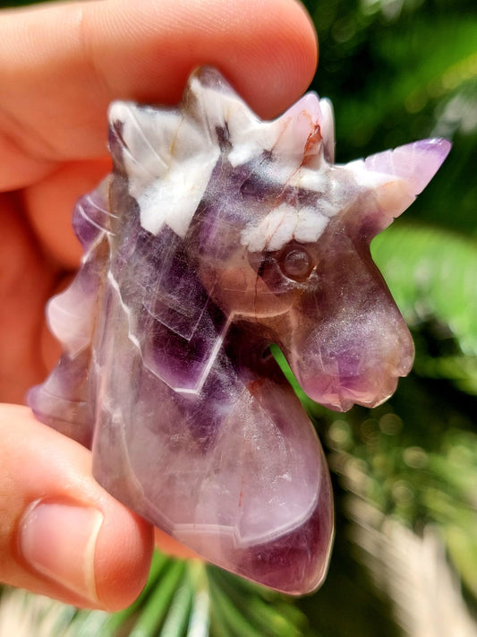 Ametista Chevron unicorno - 5 cm