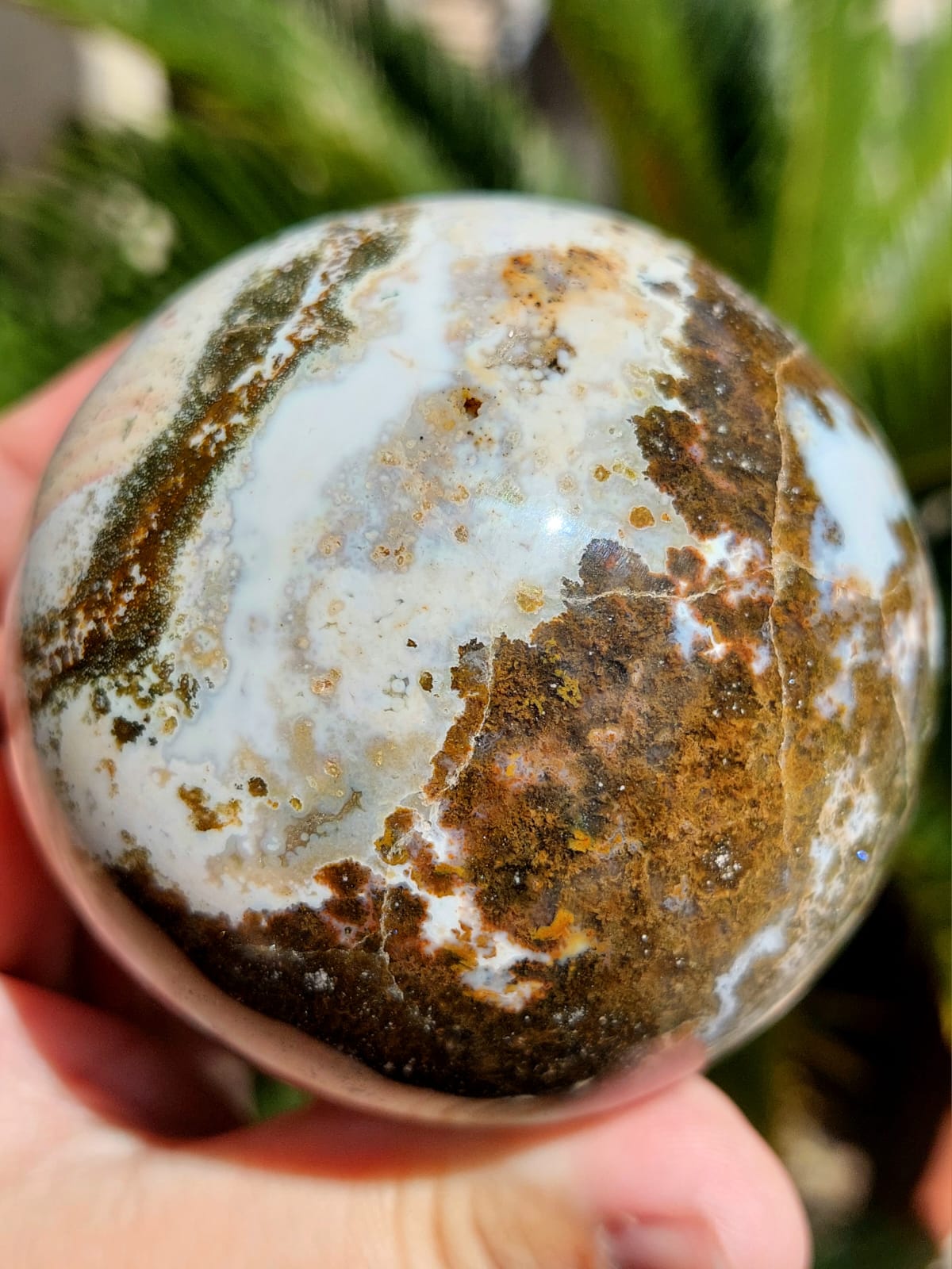 Diaspro Oceano sfera - 7,4 cm