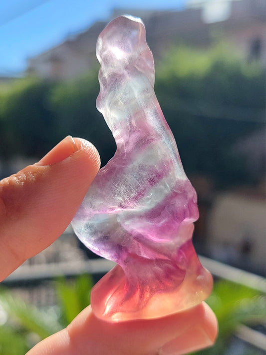 Fluorite mini Sirena - 6 cm