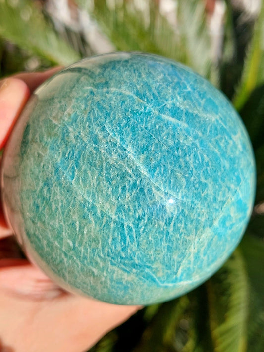 Amazzonite sfera - 8,7 cm