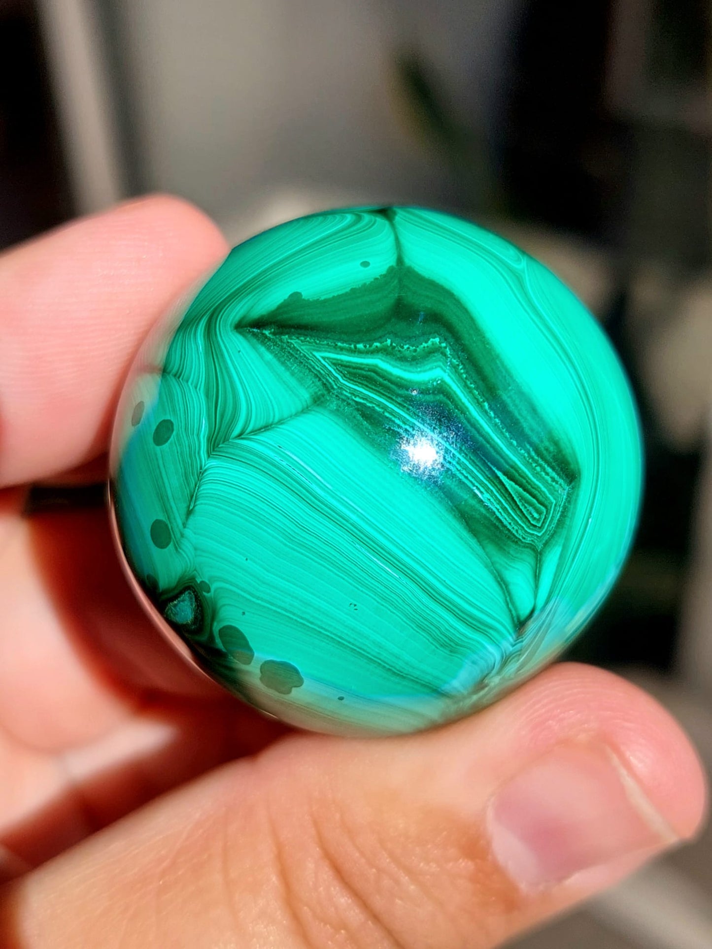 Malachite mini sfera - 3,8 cm